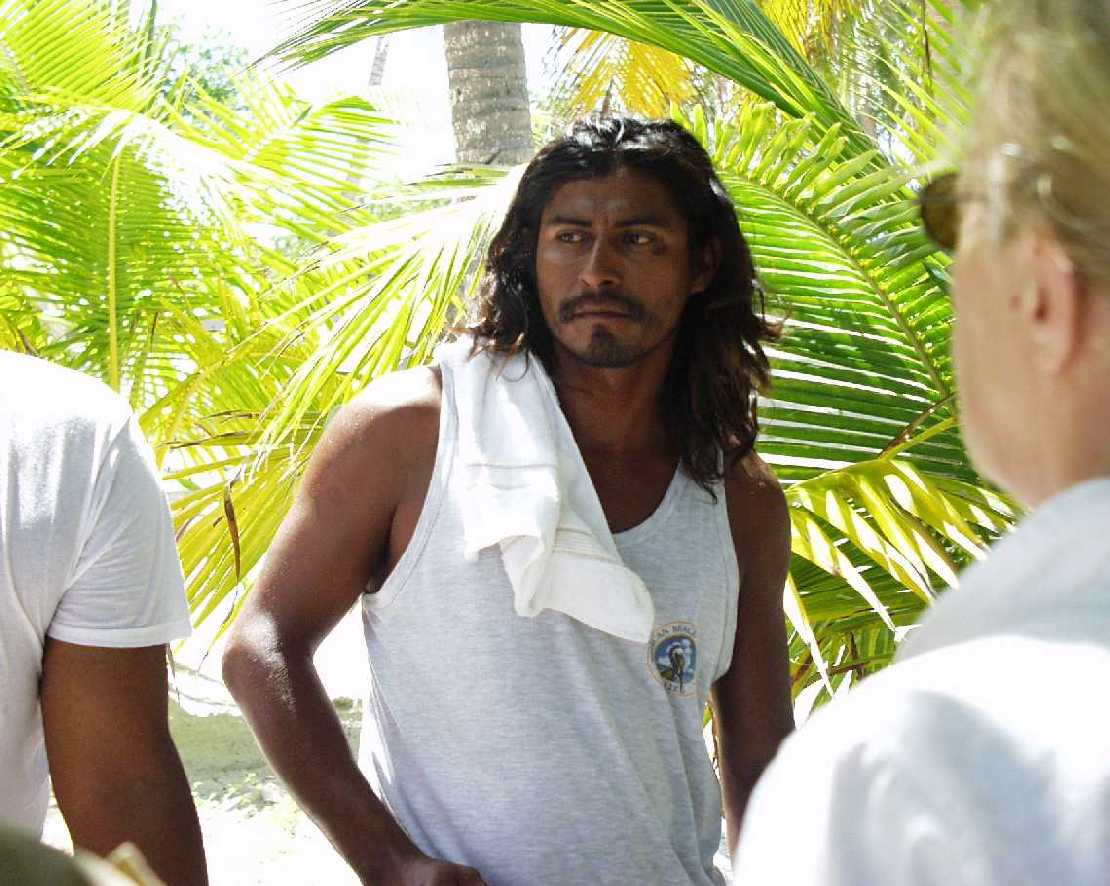 Ritchi, Guide auf der Insel Water Cay
